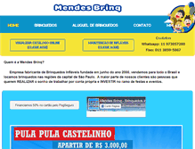 Tablet Screenshot of mendesbrinq.com.br